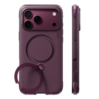 Custodia MagSafe per Apple iPhone 18 Pro Max / 17 Pro Max, Torras, Ostand Q3 Air Essential, Viola