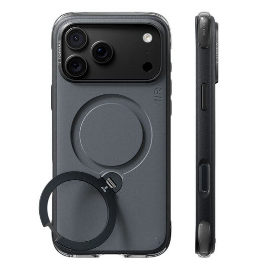 Coque MagSafe pour Apple iPhone 18 Pro Max / 17 Pro Max, Torras, Ostand Q3 Air Essential, Noire