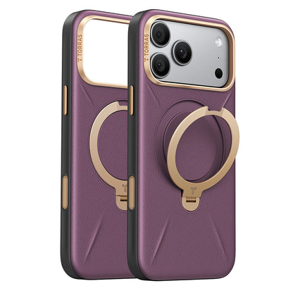 MagSafe-Hülle für Apple iPhone 18 Pro Max / 17 Pro Max, Torras, QPRO Leder, Lila