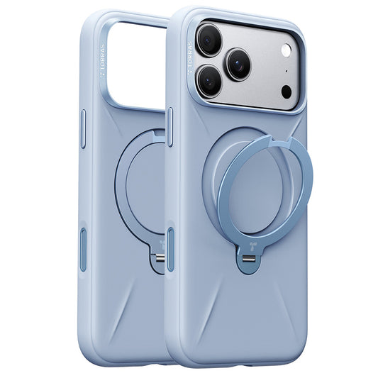 MagSafe-Hülle für Apple iPhone 18 Pro Max / 17 Pro Max, Torras, QPRO Silikon, Blau