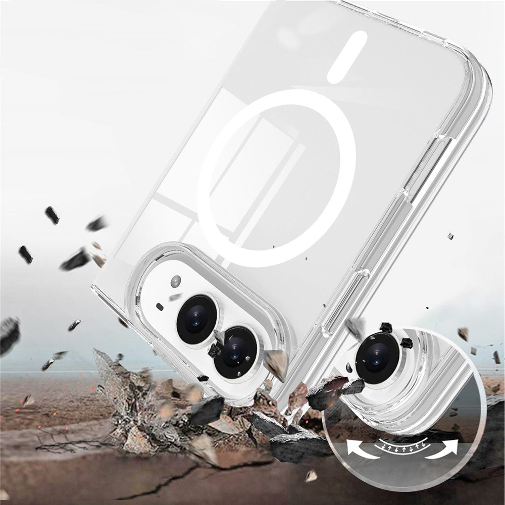 Cover MagSafe per Apple iPhone Duo, Techsuit, Pro, trasparente