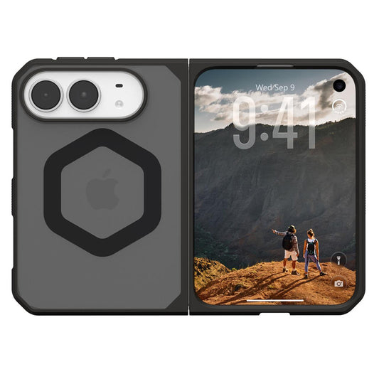 Coque MagSafe pour Apple iPhone Duo, Urban Armor Gear, Mouve, Gris