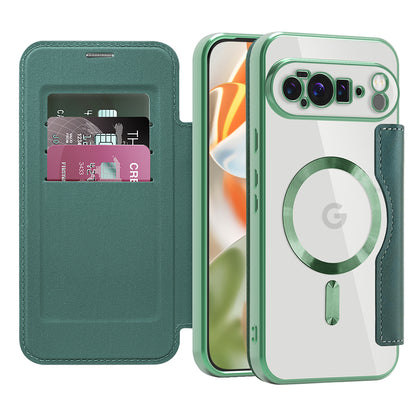 Custodia MagSafe per Google Pixel 10 Pro XL, Techsuit, SmartMag Book, Verde