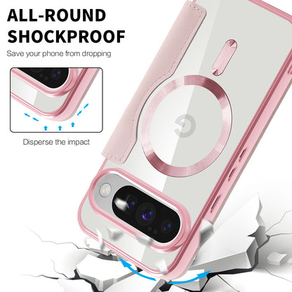 Coque MagSafe pour Google Pixel 10 Pro XL, Techsuit, SmartMag Book, Rose