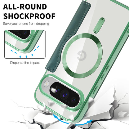 Custodia MagSafe per Google Pixel 10 Pro XL, Techsuit, SmartMag Book, Verde