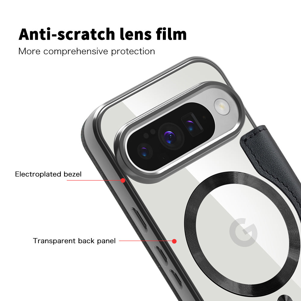 Custodia MagSafe per Google Pixel 10 Pro / 10, Techsuit, SmartMag Book, Nera