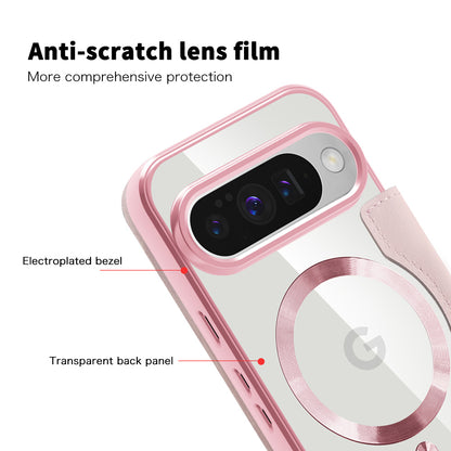 Coque MagSafe pour Google Pixel 10 Pro / 10, Techsuit, SmartMag Book, Rose