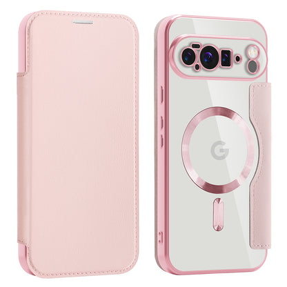 Coque MagSafe pour Google Pixel 10 Pro XL, Techsuit, SmartMag Book, Rose