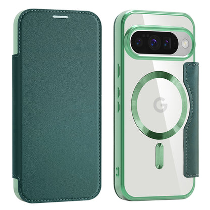 Coque MagSafe pour Google Pixel 10 Pro / 10, Techsuit, SmartMag Book, Vert