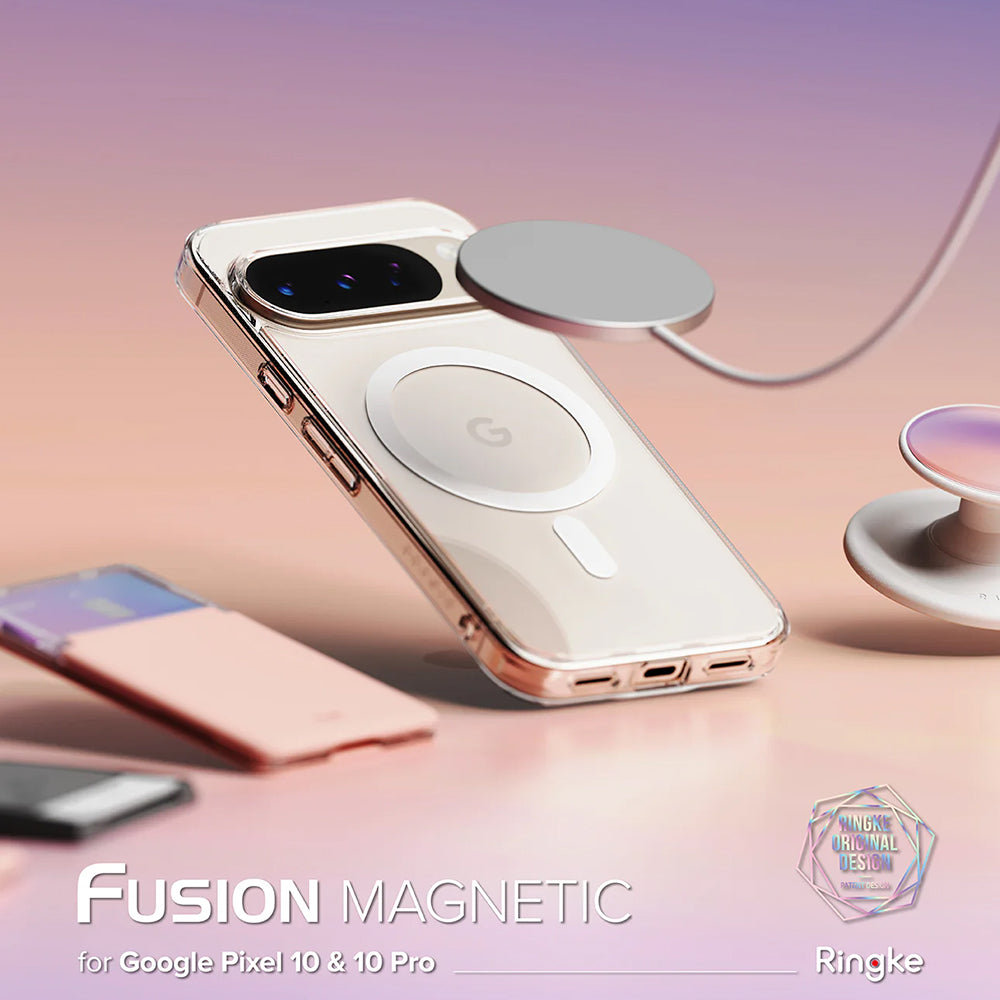 Custodia MagSafe per Google Pixel 10 Pro / 10, Ringke, Fusion, Trasparente