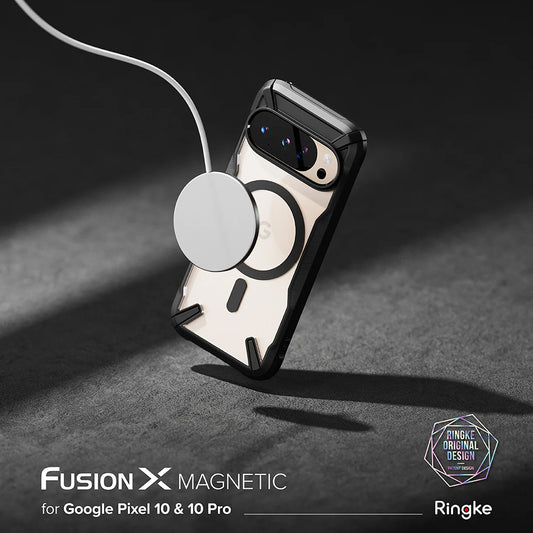 MagSafe-Hülle für Google Pixel 10 Pro / 10, Ringke, Fusion X, Schwarz