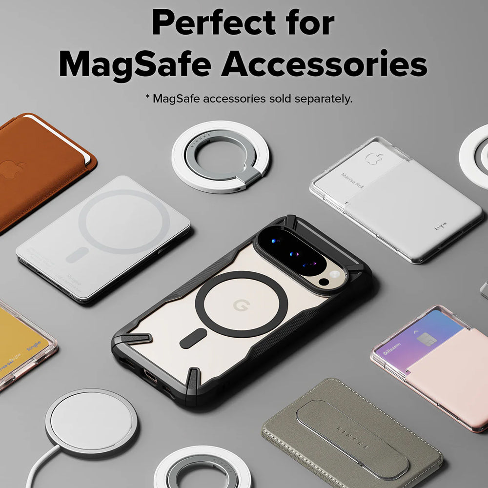 Custodia MagSafe per Google Pixel 10 Pro / 10, Ringke, Fusion X, Nera