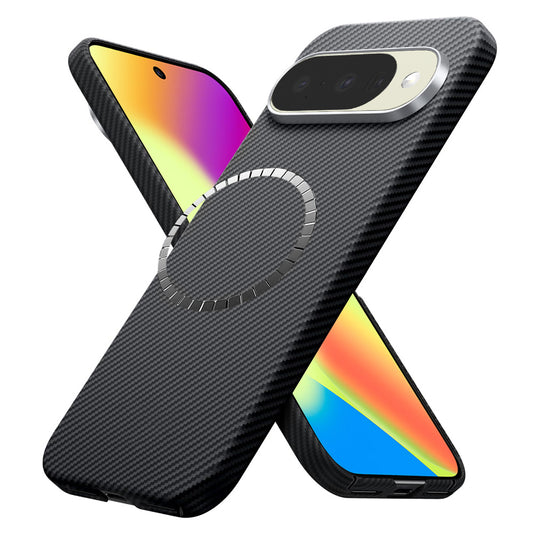 Coque MagSafe pour Google Pixel 10 Pro / 10, Techsuit, Fibre d'Aramide, Noire