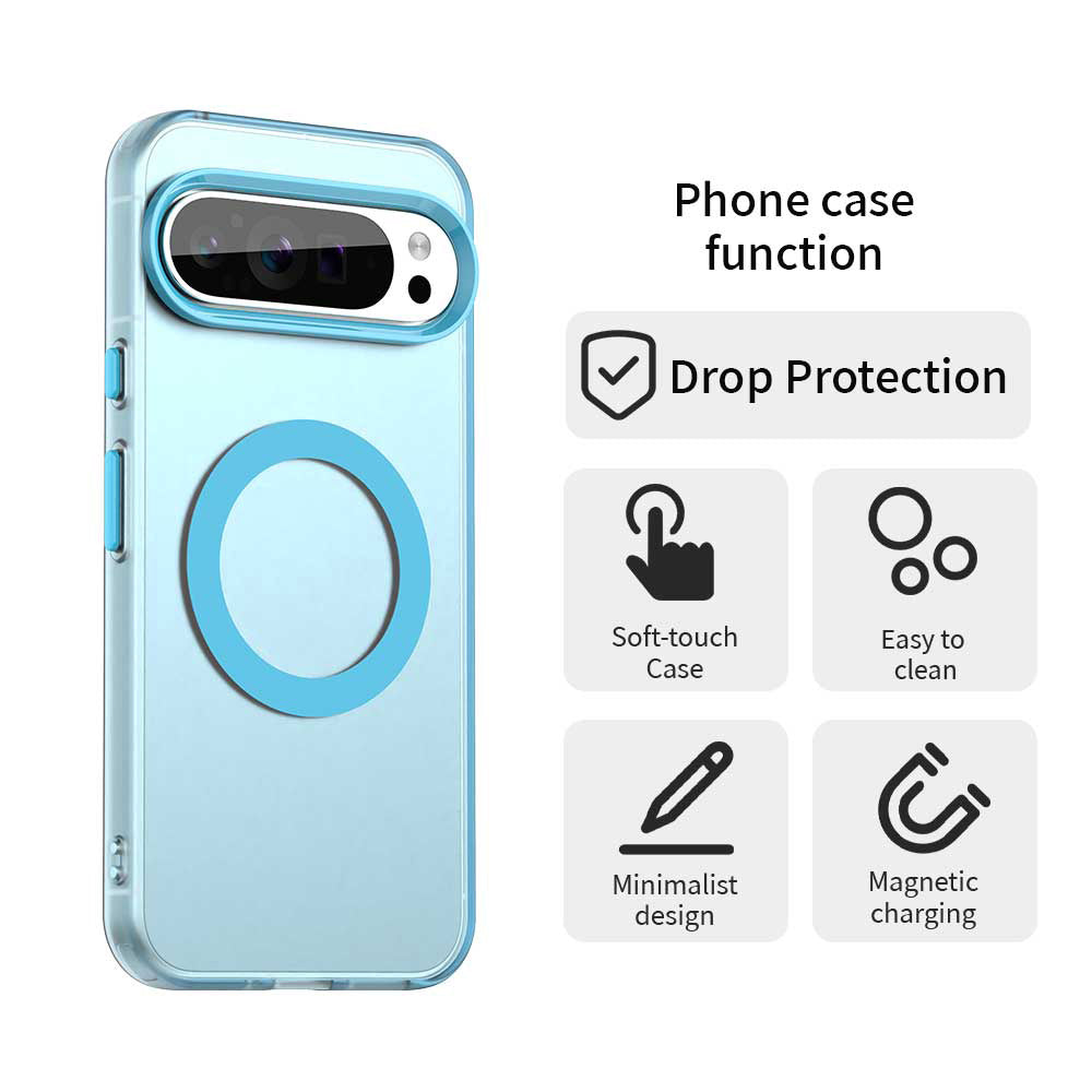 Custodia MagSafe per Google Pixel 10 Pro / 10, Techsuit, CandyCase, Blu