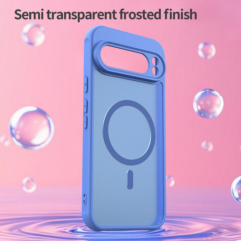 Coque MagSafe pour Google Pixel 10 Pro, Techsuit, HaloFrost II, Bleue