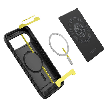 Custodia MagSafe per Google Pixel 10 Pro XL, Spigen, Rugged Armor, Nero Opaco ACS09721