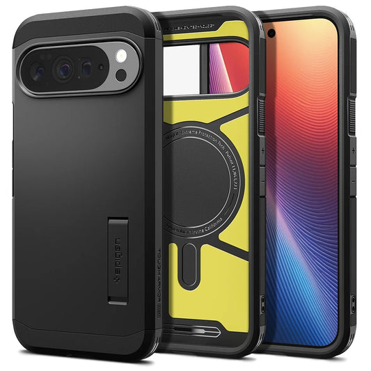Étui MagSafe pour Google Pixel 10 Pro XL, Spigen, Tough Armor, Noir