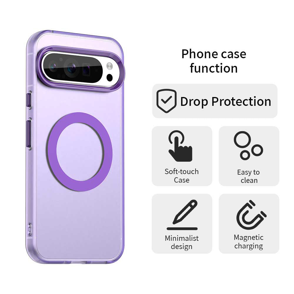 Custodia MagSafe per Google Pixel 10 Pro XL, Techsuit, CandyCase, Viola