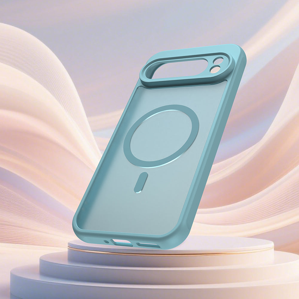 Étui MagSafe pour Google Pixel 10 Pro XL, Techsuit, HaloFrost II, Vert Clair