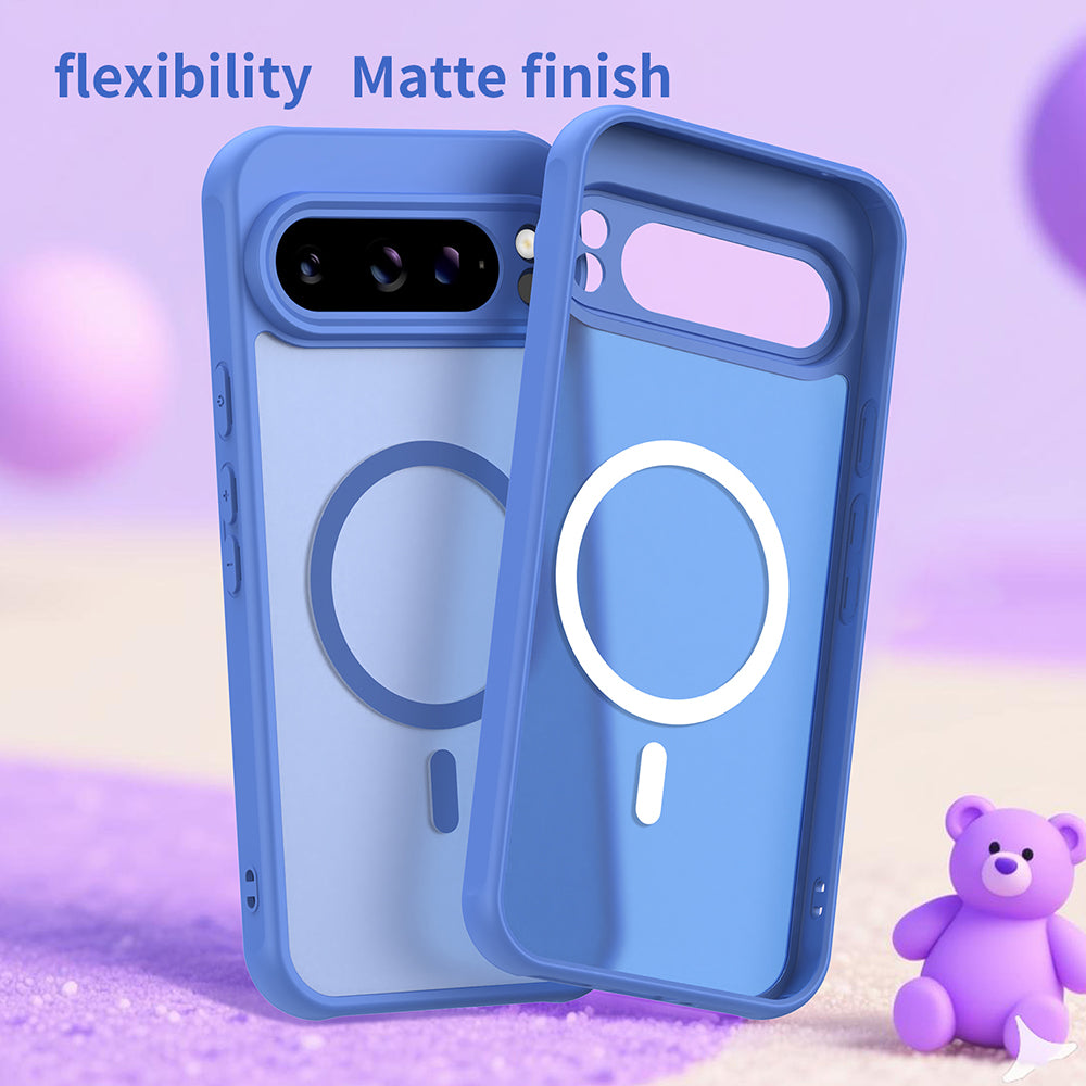 Coque MagSafe pour Google Pixel 10, Techsuit, HaloFrost II, Bleue