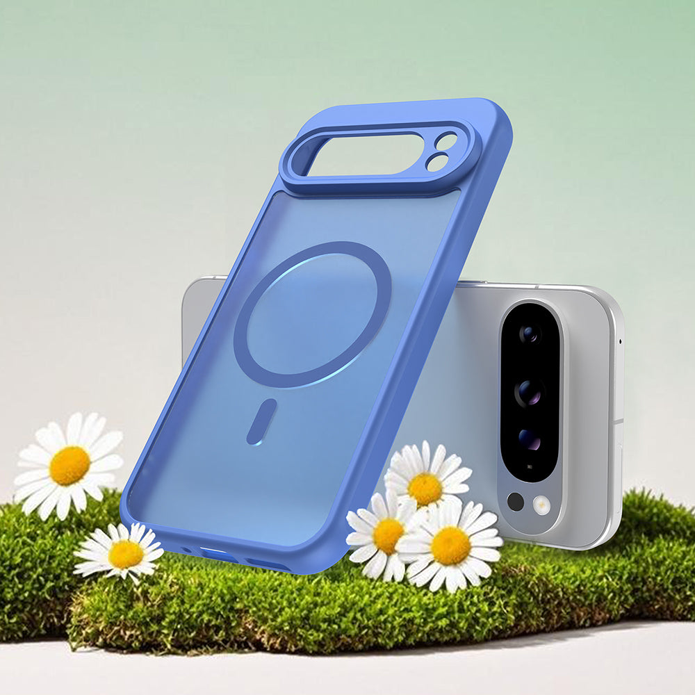 Coque MagSafe pour Google Pixel 10, Techsuit, HaloFrost II, Bleue