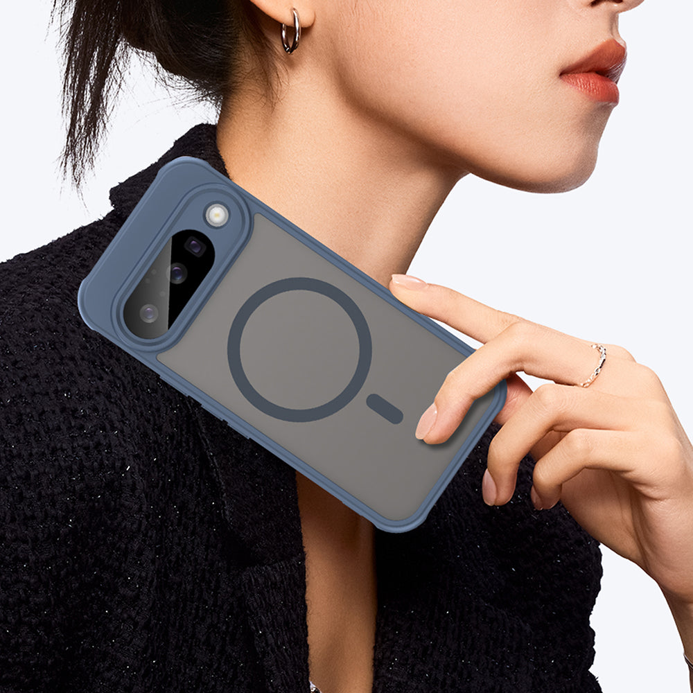 Custodia MagSafe per Google Pixel 10, Techsuit, HaloFrost II, Blu Navy