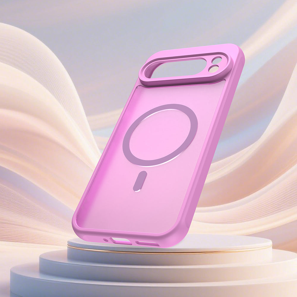 MagSafe Case for Google Pixel 10, Techsuit, HaloFrost II, Pink
