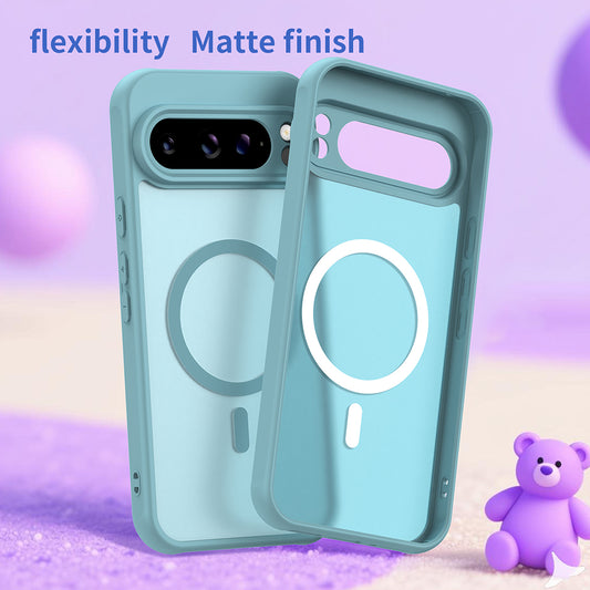 Étui MagSafe pour Google Pixel 10, Techsuit, HaloFrost II, Vert Clair