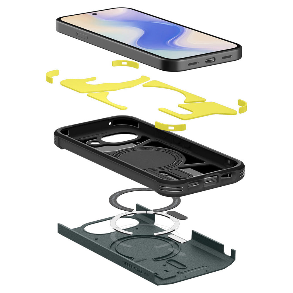 Coque MagSafe pour Google Pixel 10a, Spigen, Tough Armor, Vert ACS11282