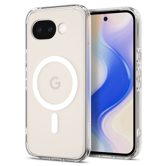 MagSafe-Hülle für Google Pixel 10a, Spigen, Ultra Hybrid, Transparent Weiß ACS11276