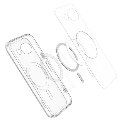 MagSafe Hülle für Google Pixel 10a, Spigen, Ultra Hybrid, Transparent Grau ACS11277