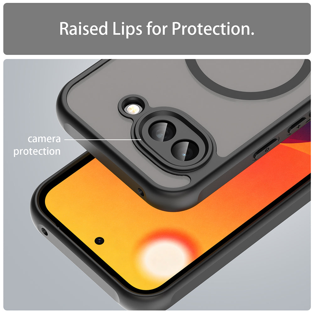 Custodia MagSafe per Google Pixel 10a, Techsuit, HaloFrost II, Nera