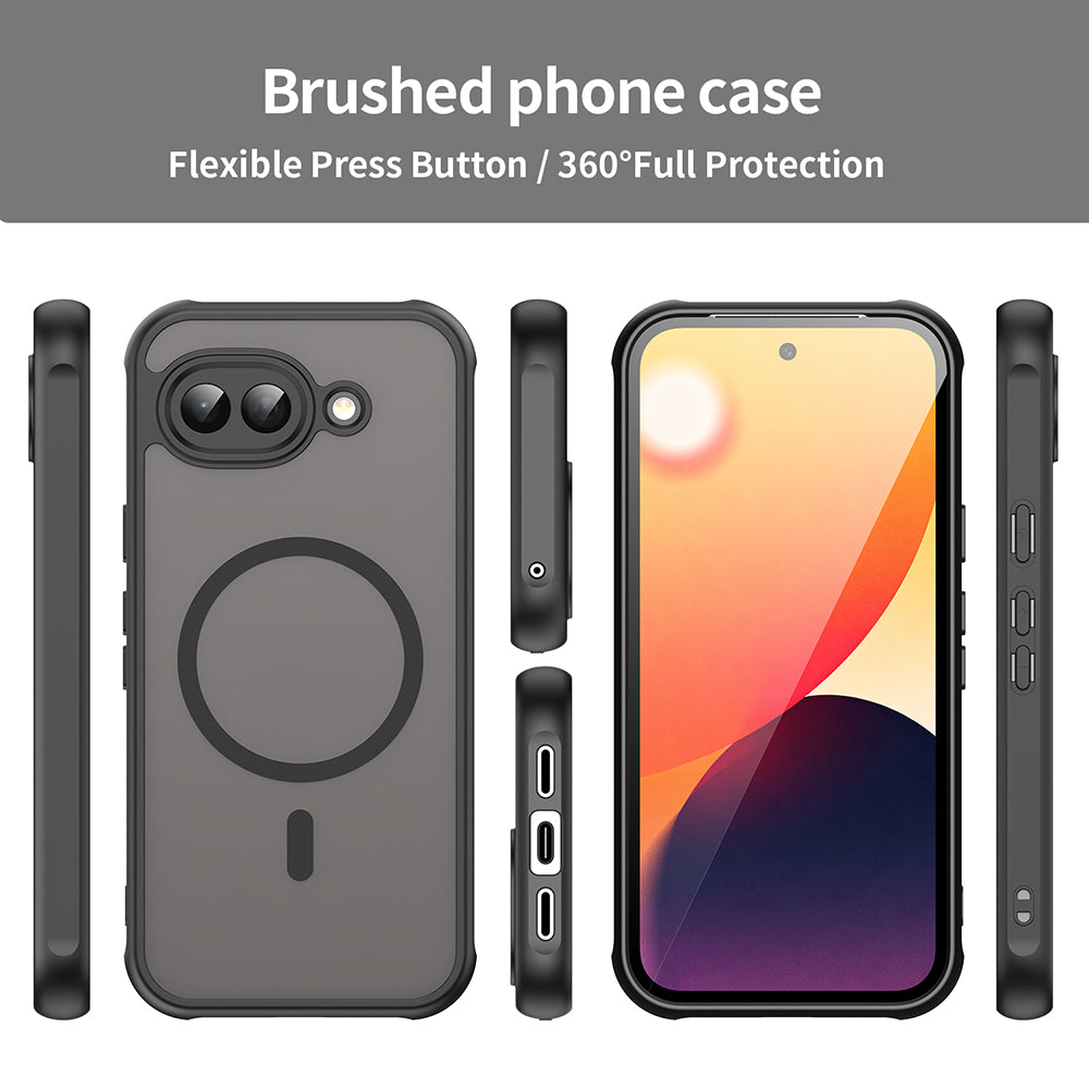 Custodia MagSafe per Google Pixel 10a, Techsuit, HaloFrost II, Nera