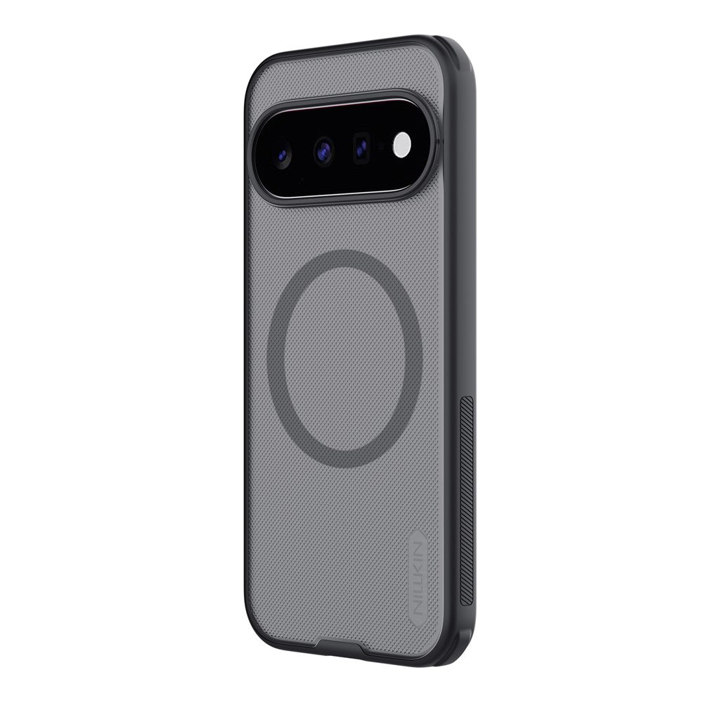 Coque MagSafe pour Google Pixel 11, Nillkin, Super Shield Pro, noire transparente satinée