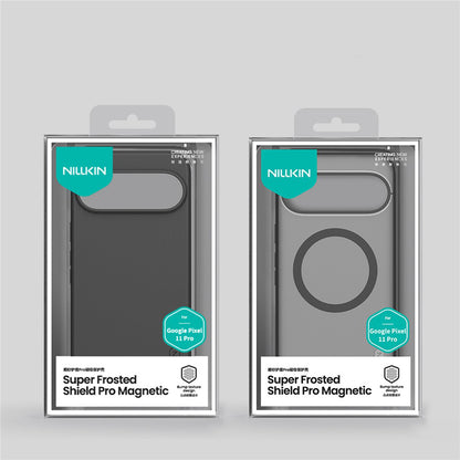 Coque MagSafe pour Google Pixel 11 Pro, Nillkin, Super Shield Pro, noire satinée