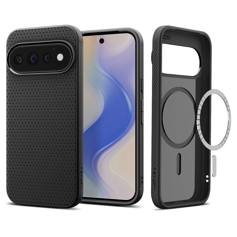Coque MagSafe pour Google Pixel 11 Pro, Spigen, Liquid Air, Noir Mat ACS11429