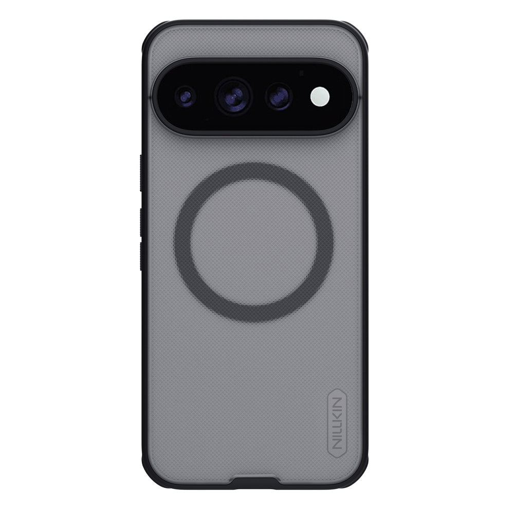 Coque MagSafe pour Google Pixel 11 Pro XL, Nillkin, Super Shield Pro, noire transparente satinée