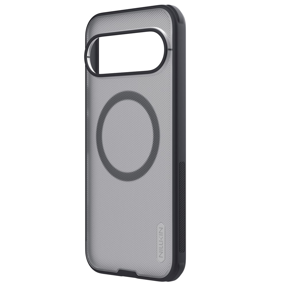 Coque MagSafe pour Google Pixel 11 Pro XL, Nillkin, Super Shield Pro, noire transparente satinée