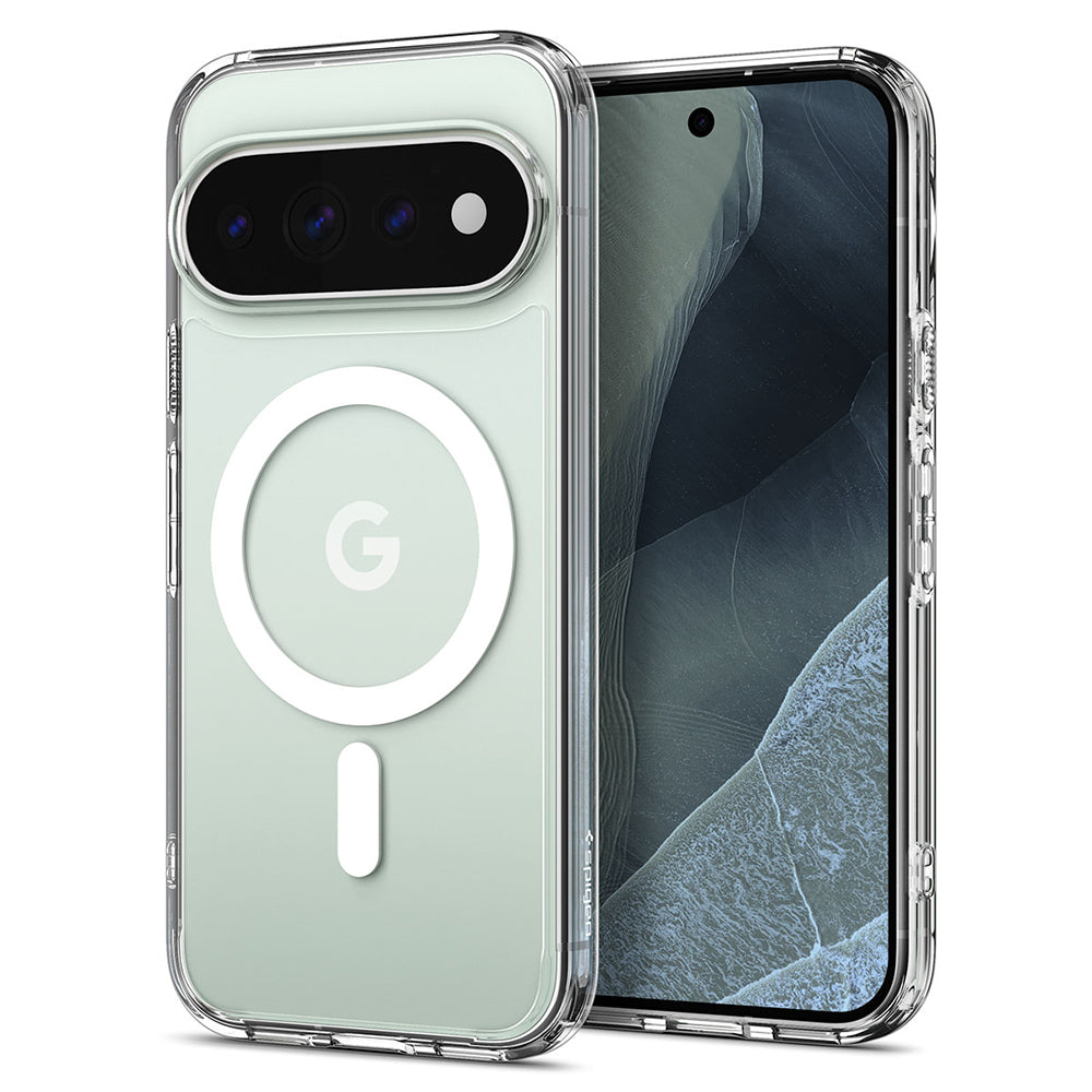 Custodia MagSafe per Google Pixel 11 Pro XL, Spigen, Ultra Hybrid, Trasparente Bianca ACS11451