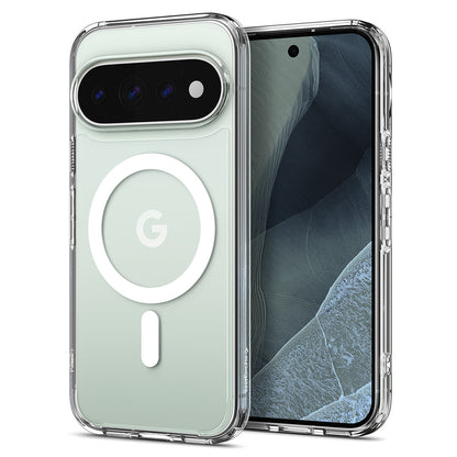 Custodia MagSafe per Google Pixel 11 Pro XL, Spigen, Ultra Hybrid, Trasparente Bianca ACS11451