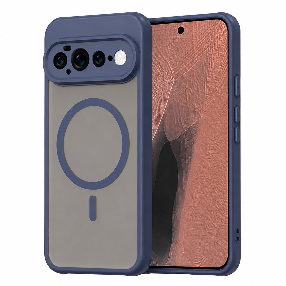 Custodia MagSafe per Google Pixel 11 Pro XL, Techsuit, HaloFrost II, Blu Navy