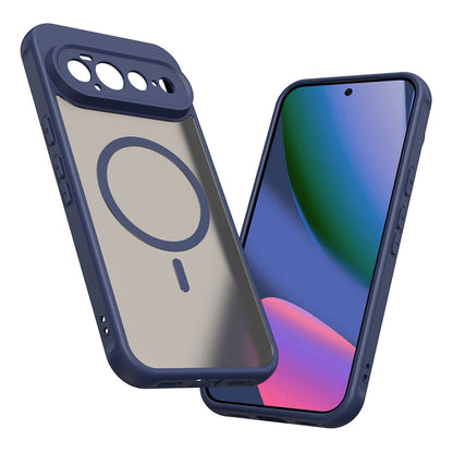 Custodia MagSafe per Google Pixel 11 Pro XL, Techsuit, HaloFrost II, Blu Navy