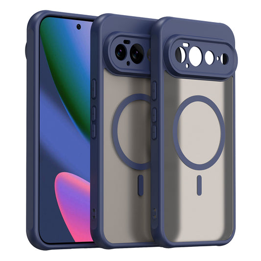 Custodia MagSafe per Google Pixel 11 Pro XL, Techsuit, HaloFrost II, Blu Navy