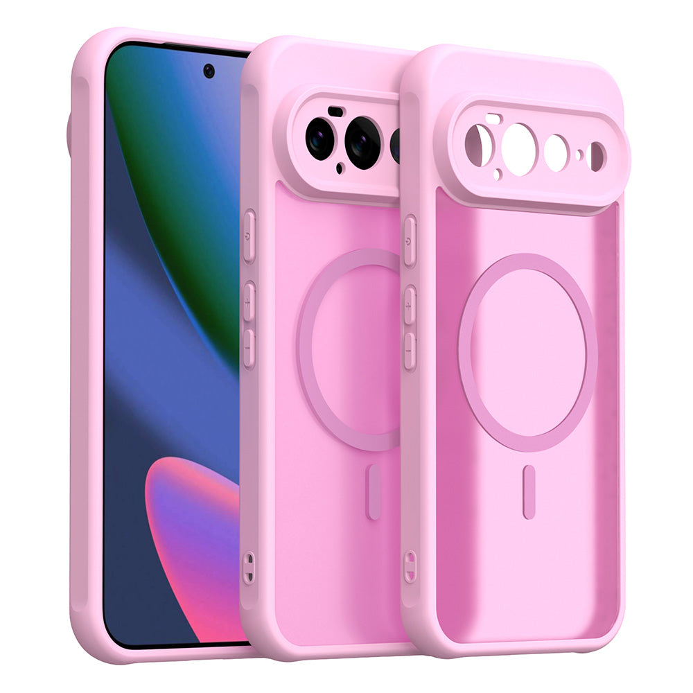 Custodia MagSafe per Google Pixel 11 Pro XL, Techsuit, HaloFrost II, Rosa