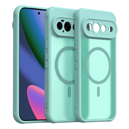 Coque MagSafe pour Google Pixel 11 Pro XL, Techsuit, HaloFrost II, Vert Clair