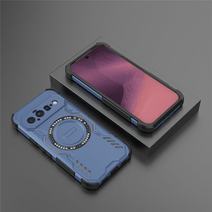 Custodia MagSafe per Google Pixel 11, Techsuit, ArmorMag, blu