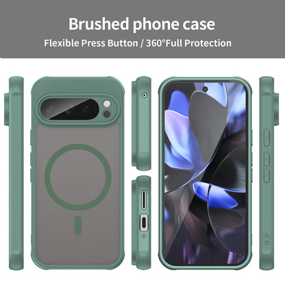Coque MagSafe pour Google Pixel 9 Pro, Techsuit, HaloFrost II, Vert