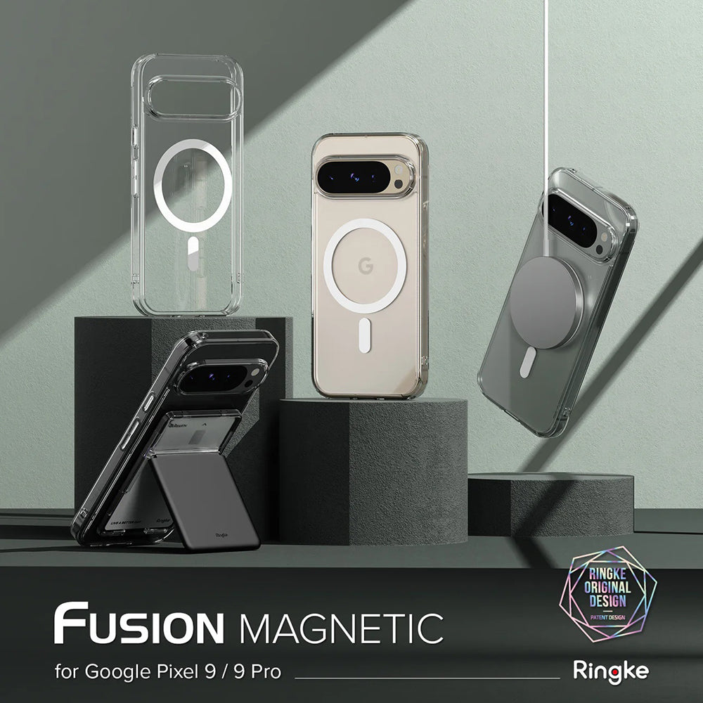 Custodia MagSafe per Google Pixel 9 Pro XL, Ringke, Fusion, Trasparente