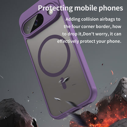 Custodia MagSafe per Google Pixel 9, Techsuit, HaloFrost II, Viola