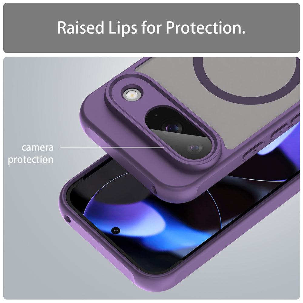 Custodia MagSafe per Google Pixel 9, Techsuit, HaloFrost II, Viola